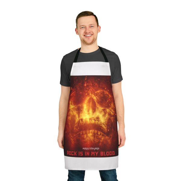 Mrkeyboard tock skull Apron, 5-Color Straps (AOP)